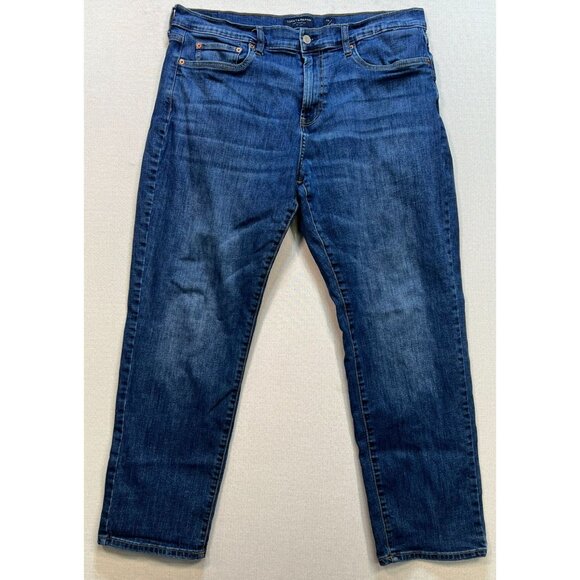 Lucky Brand Men's Athletic Slim Straight Jeans Denim Size 38/30 Blue Stretch - Picture 1 of 12